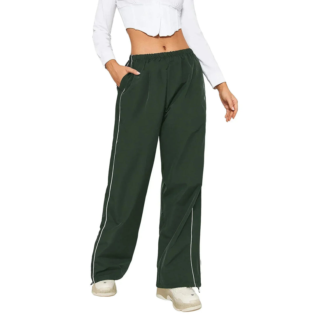 Pantaloni Jogging Donna Cotone Casual Vestibilità Rilassata Baggy