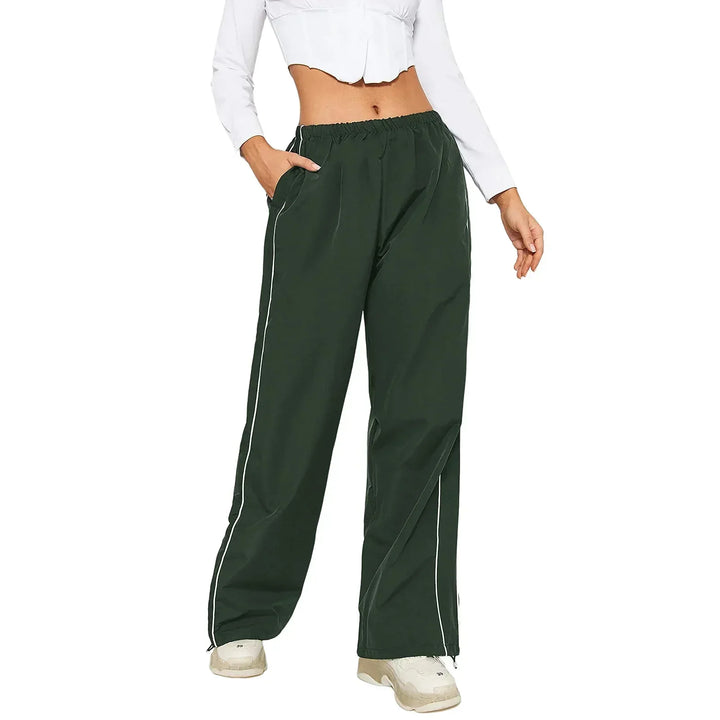 Pantaloni Jogging Donna Cotone Casual Vestibilità Rilassata Baggy
