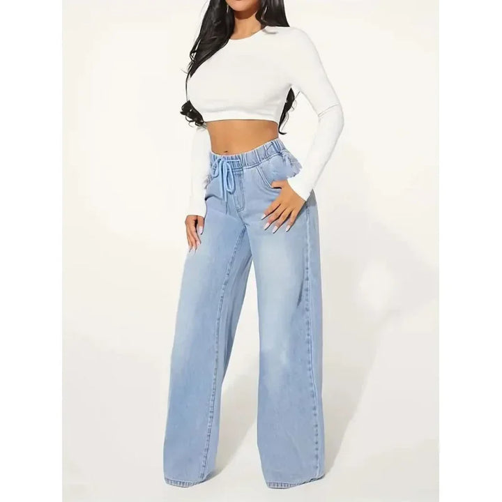 Jeans Donna Larghi Casual Regular Fit - Vesarelli
