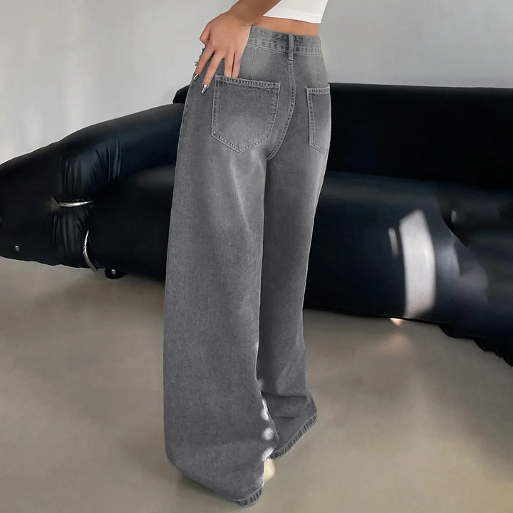 Jeans Donna Taglio Largo Casual