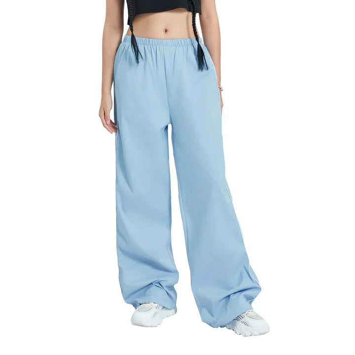 Pantaloni Jogging Donna Cotone Casual Vestibilità Rilassata Baggy