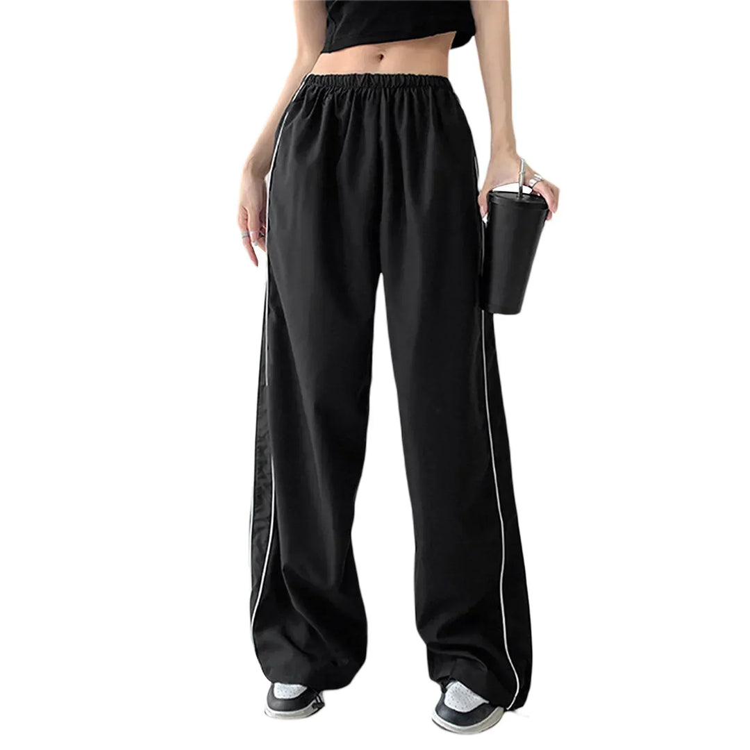 Pantaloni Jogging Donna Cotone Casual Vestibilità Rilassata Baggy - Vesarelli