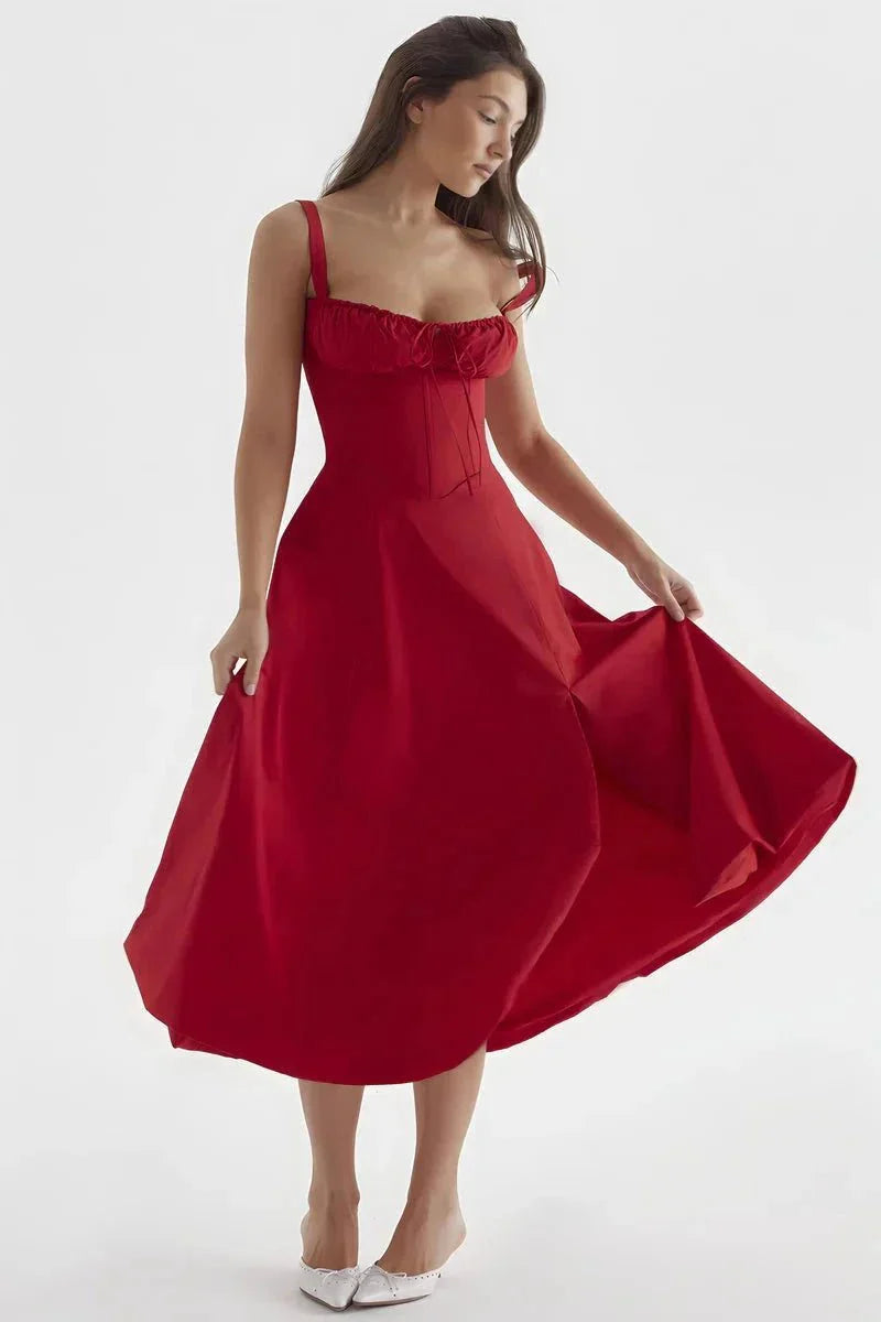 Abito Midi Donna Estivo Svasato Leggero