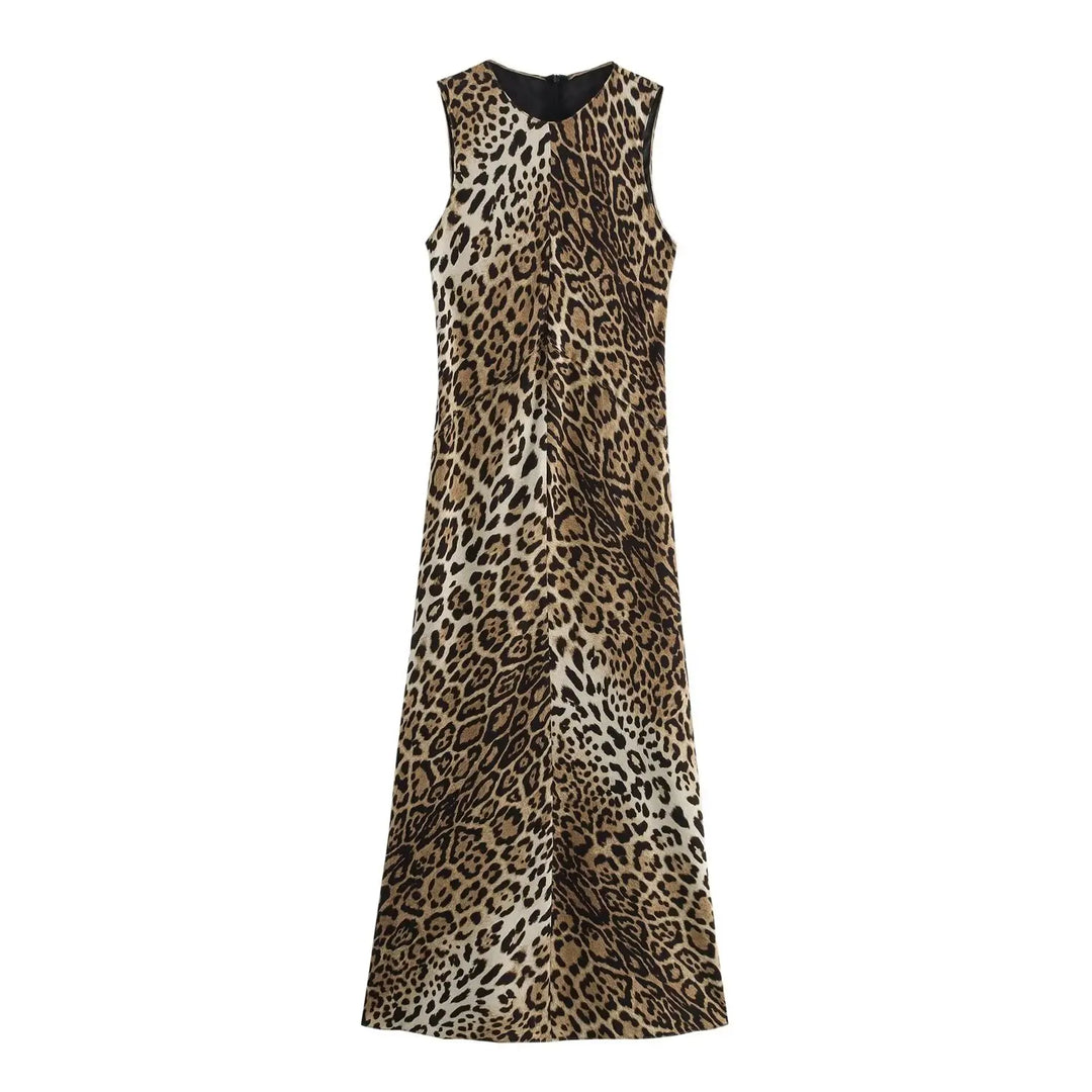 Abito Donna Slim Estivo Stampa Animalier - Vesarelli