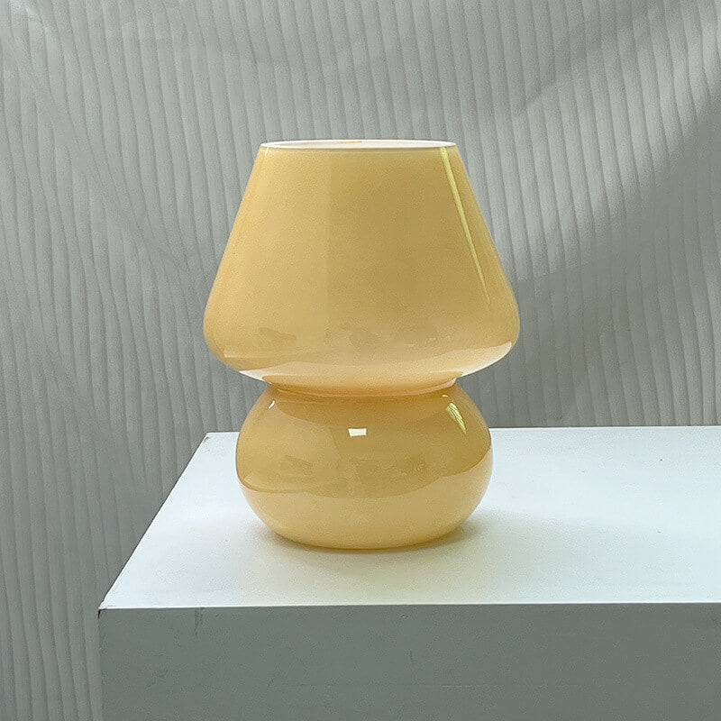 Lampada da Tavolo Vetro Spugna a Righe Stile Moderno Minimalista