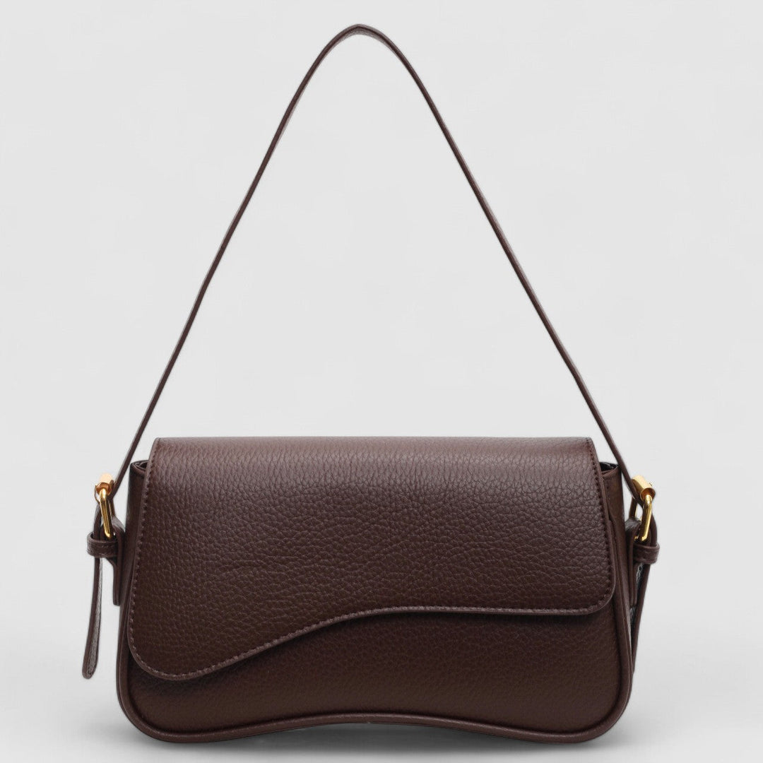 Borsa a Mano Donna Pelle Vegana Ondulata Elegante