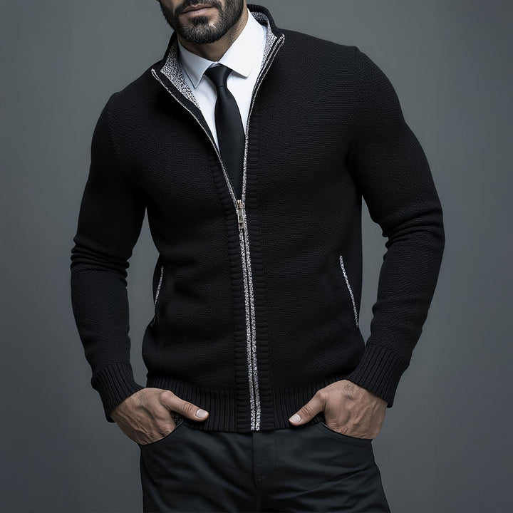 Gilet Uomo con Zip Tessuto Leggero Slim Fit