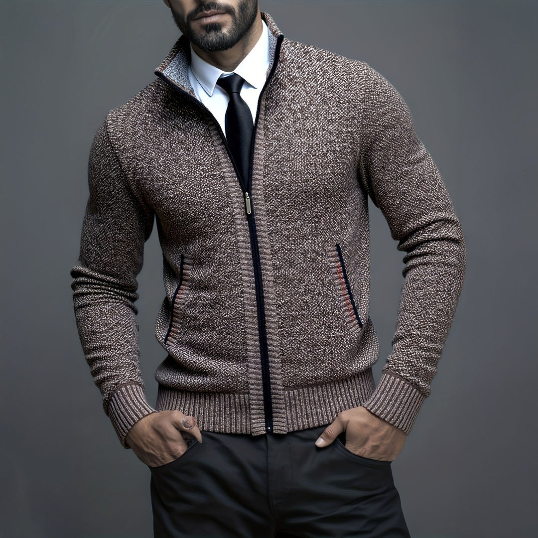 Gilet Uomo con Zip Tessuto Leggero Slim Fit