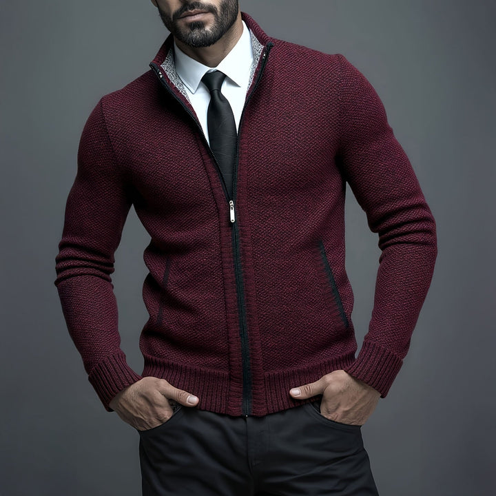 Gilet Uomo con Zip Tessuto Leggero Slim Fit