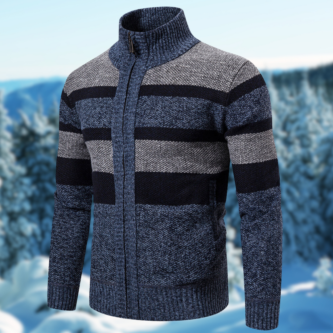 Maglione Estivo Uomo in Cotone Design a Righe Slim Fit - Vesarelli