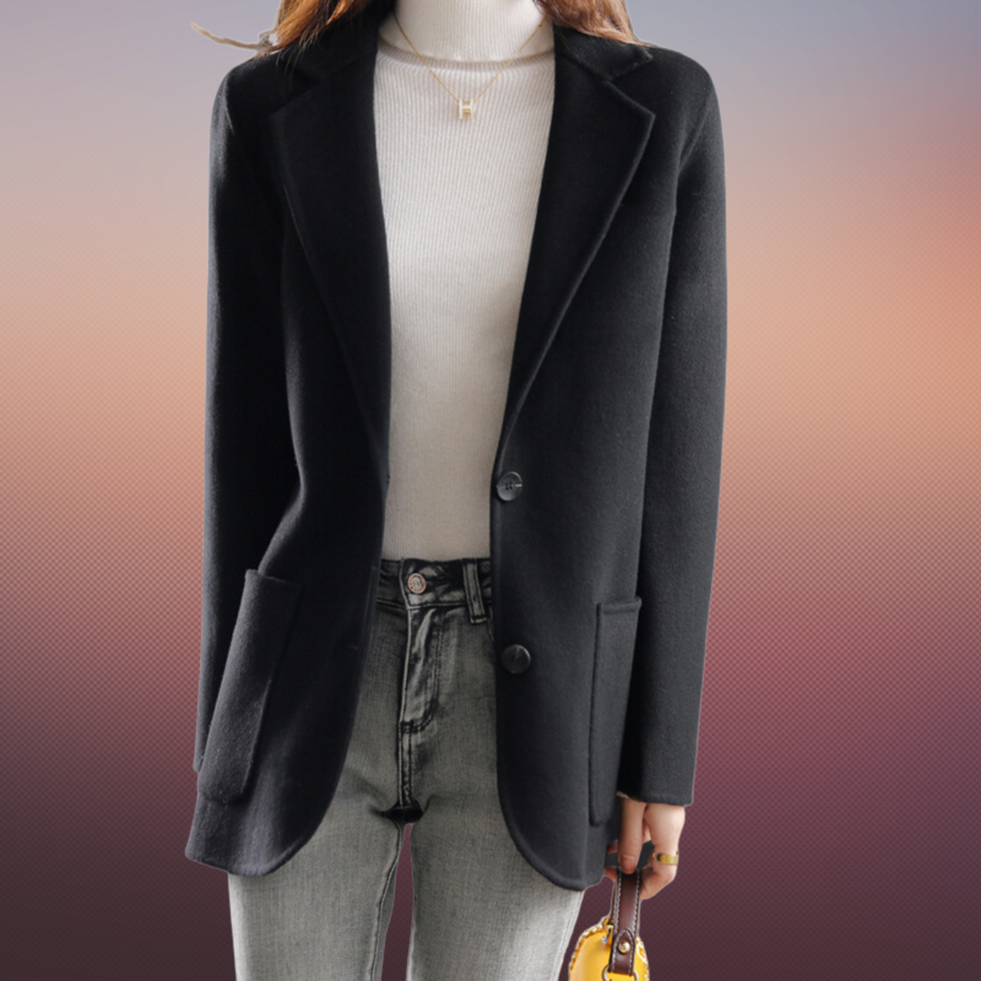 Blazer Donna con Bottoni e Tasche Classico