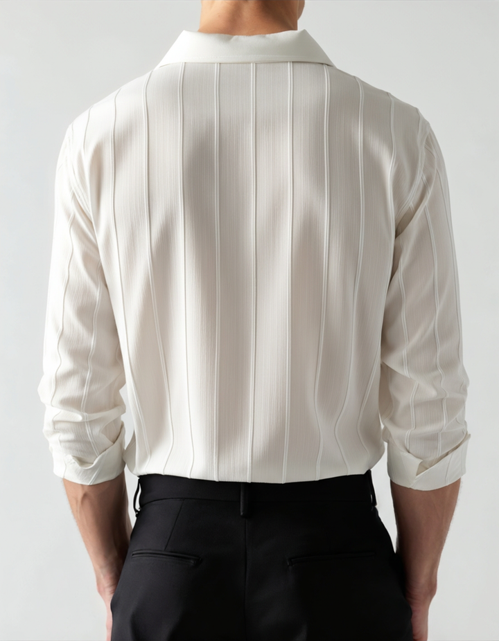 Camicia Uomo Cotone Comfort Stile Elegante Slim Fit