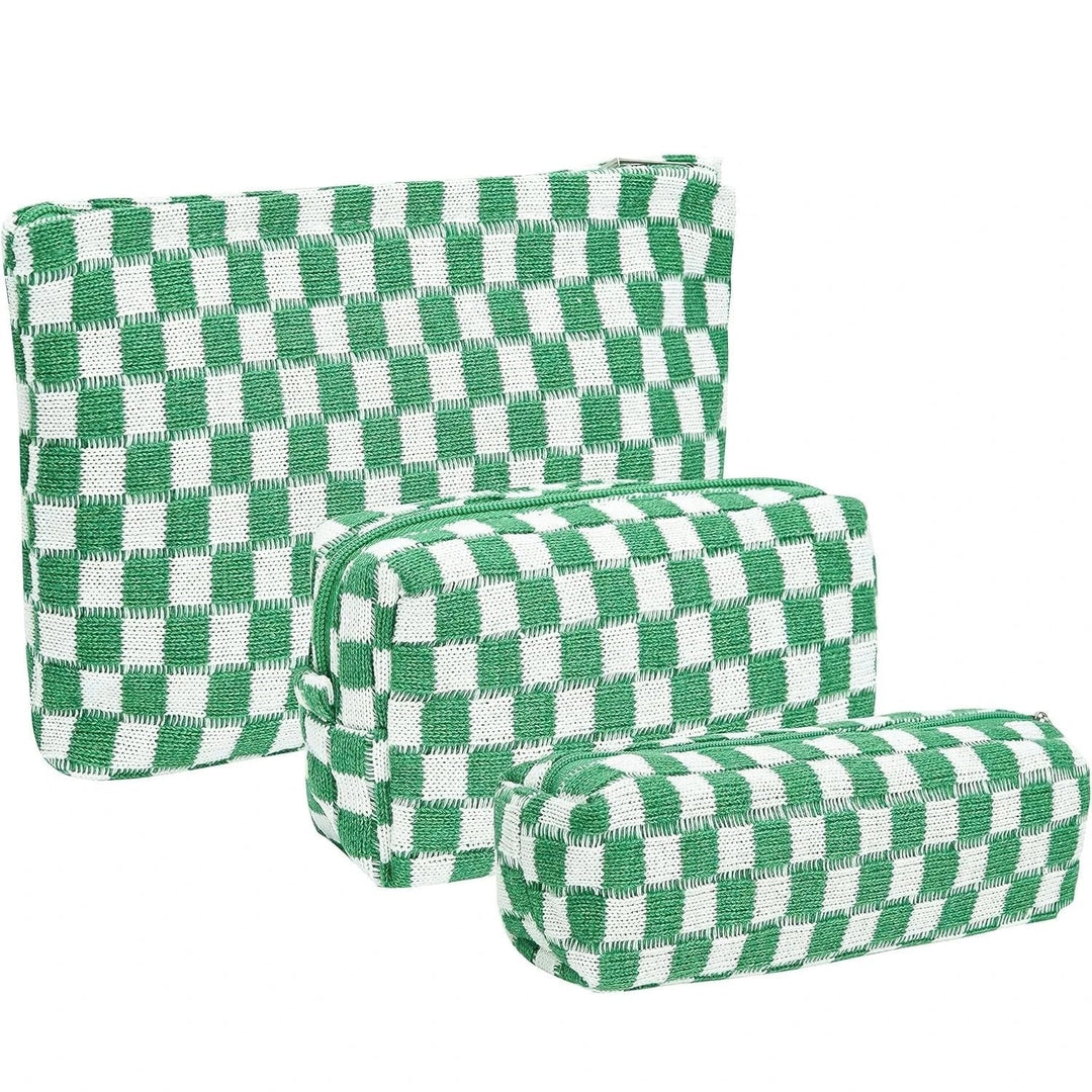 Set Organizer Bellezza Unisex Tessuto Quadretti Funzionale - Vesarelli