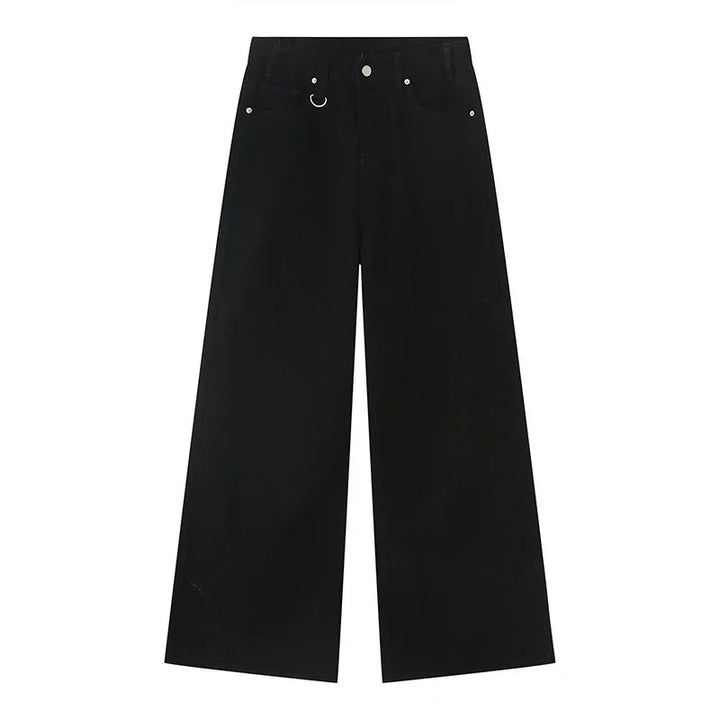 Jeans Uomo Larghi Cotone Stile Streetwear