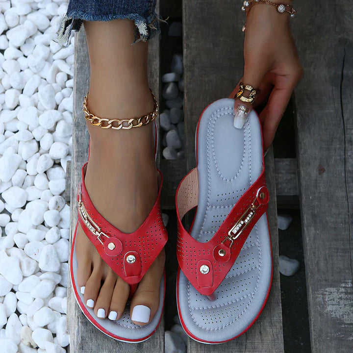 Infradito Donna Comode Tacco Basso Leggere Casual