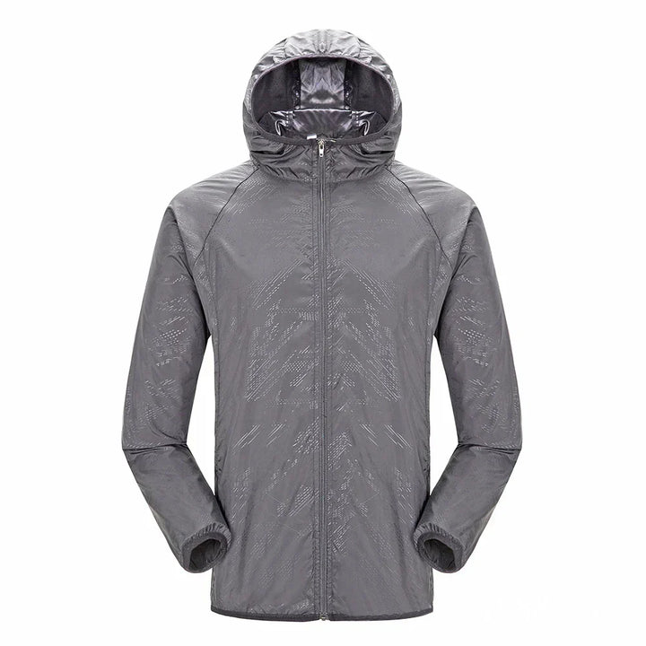 Trench Unisex Impermeabile con Cappuccio Regular Fit