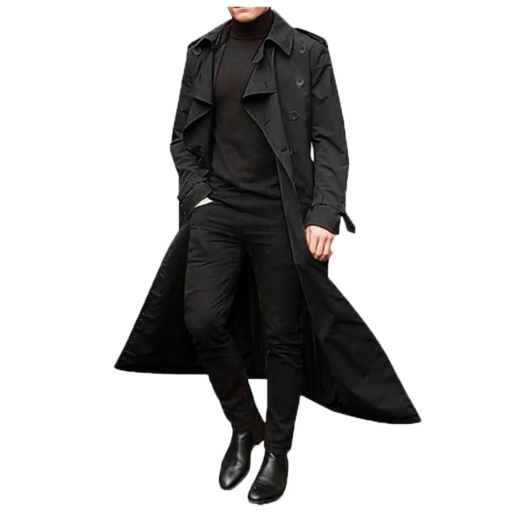 Trench Uomo Casual Vestibilità Regular
