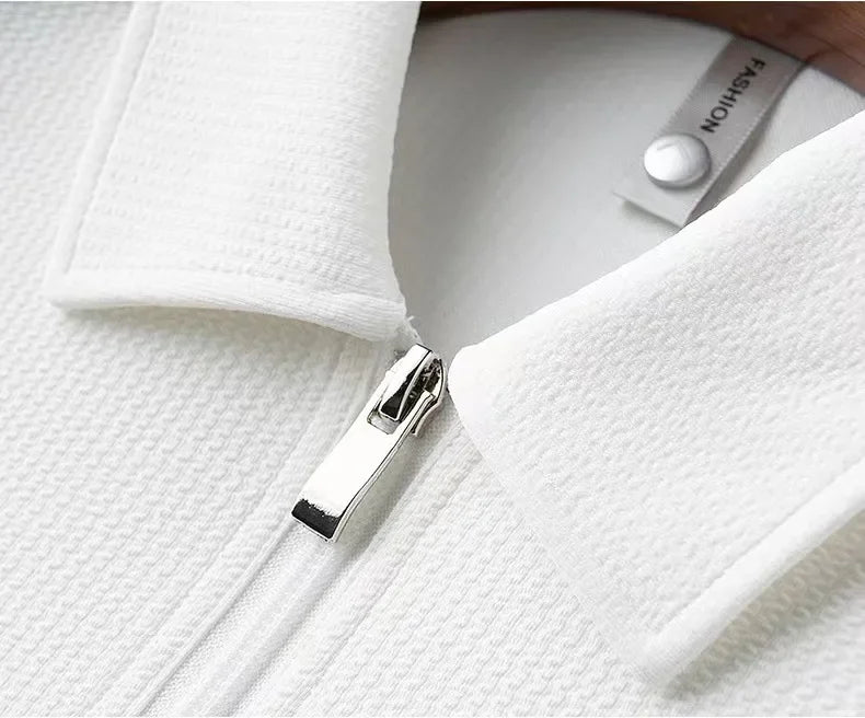Polo Uomo Sportiva con Zip Quarto