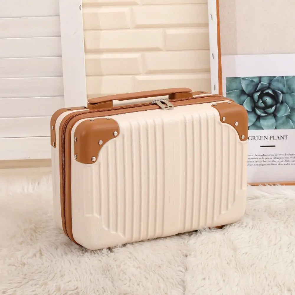 Custodia Portatile per Cosmetici Donna Design Vintage Compatta - Vesarelli