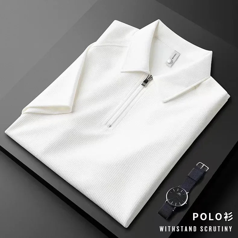 Polo Uomo Sportiva con Zip Quarto