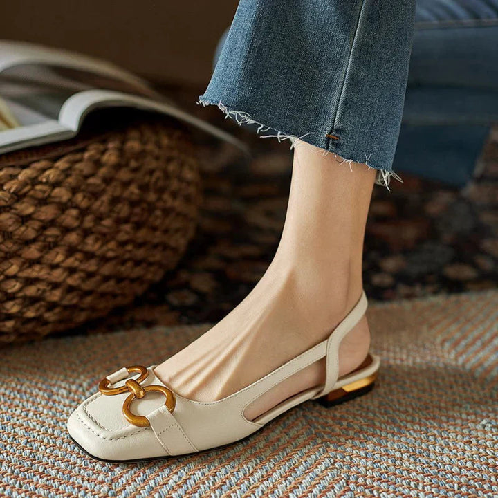 Sandali Comodi, Eleganti e Confortevoli Donna | Cinturino Slingback & Tacco Basso Stabile