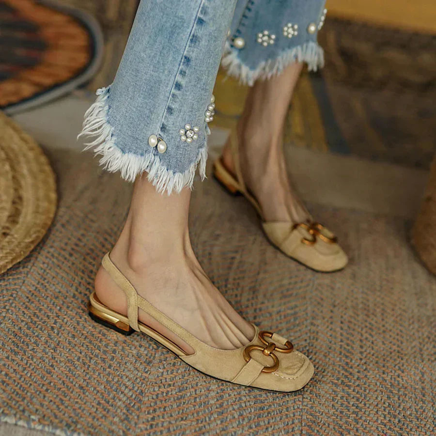 Sandali Comodi, Eleganti e Confortevoli Donna | Cinturino Slingback & Tacco Basso Stabile