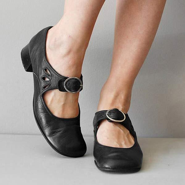 Sandali Donna Cinturino Regolabile Tacco Basso Comfort - Vesarelli