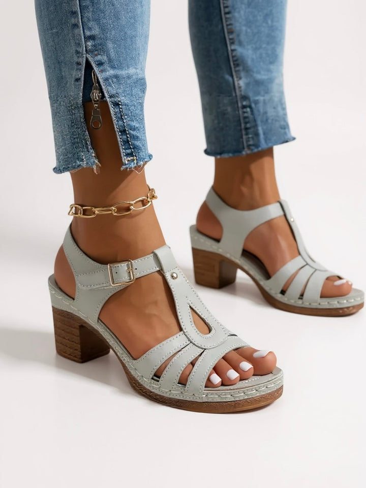 Sandali Eleganti con Tacco Largo per Donne - Comfort e Stile Quotidiano 3