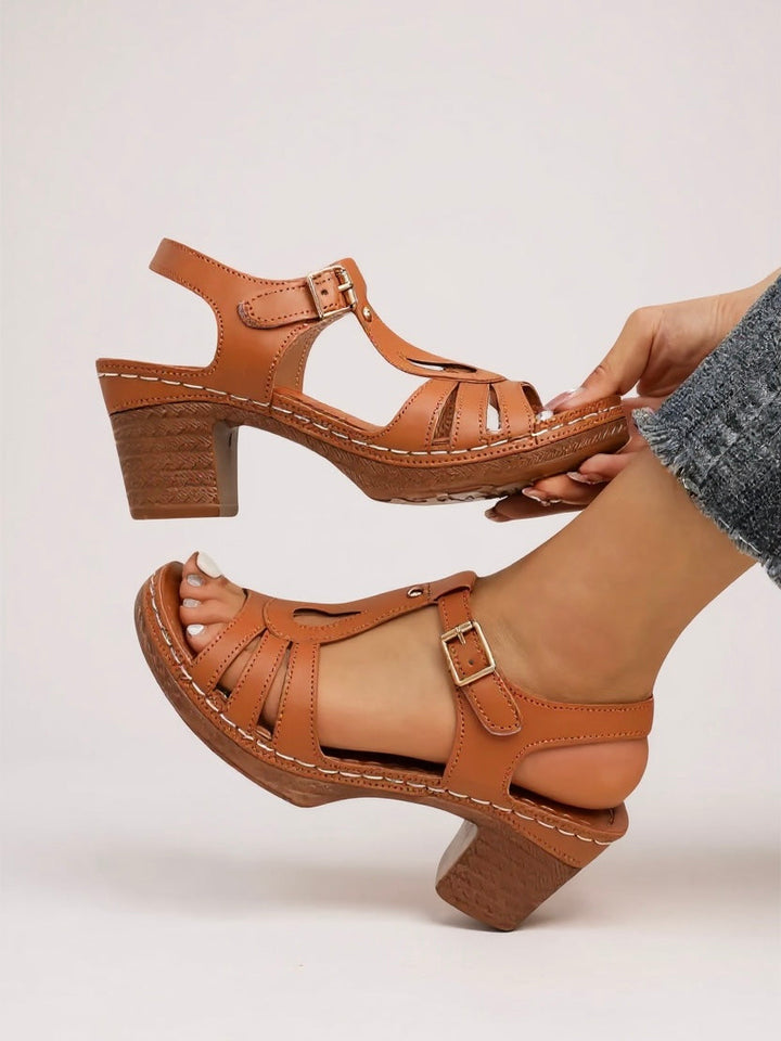 Sandali Eleganti con Tacco Largo per Donne - Comfort e Stile Quotidiano 4