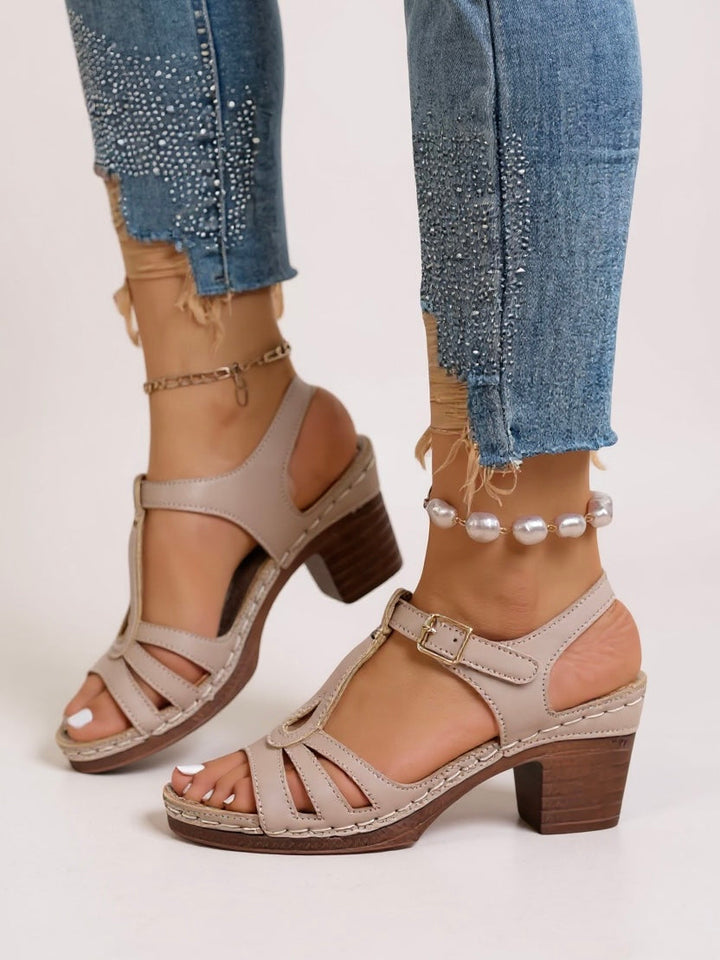 Sandali Eleganti con Tacco Largo per Donne - Comfort e Stile Quotidiano 5