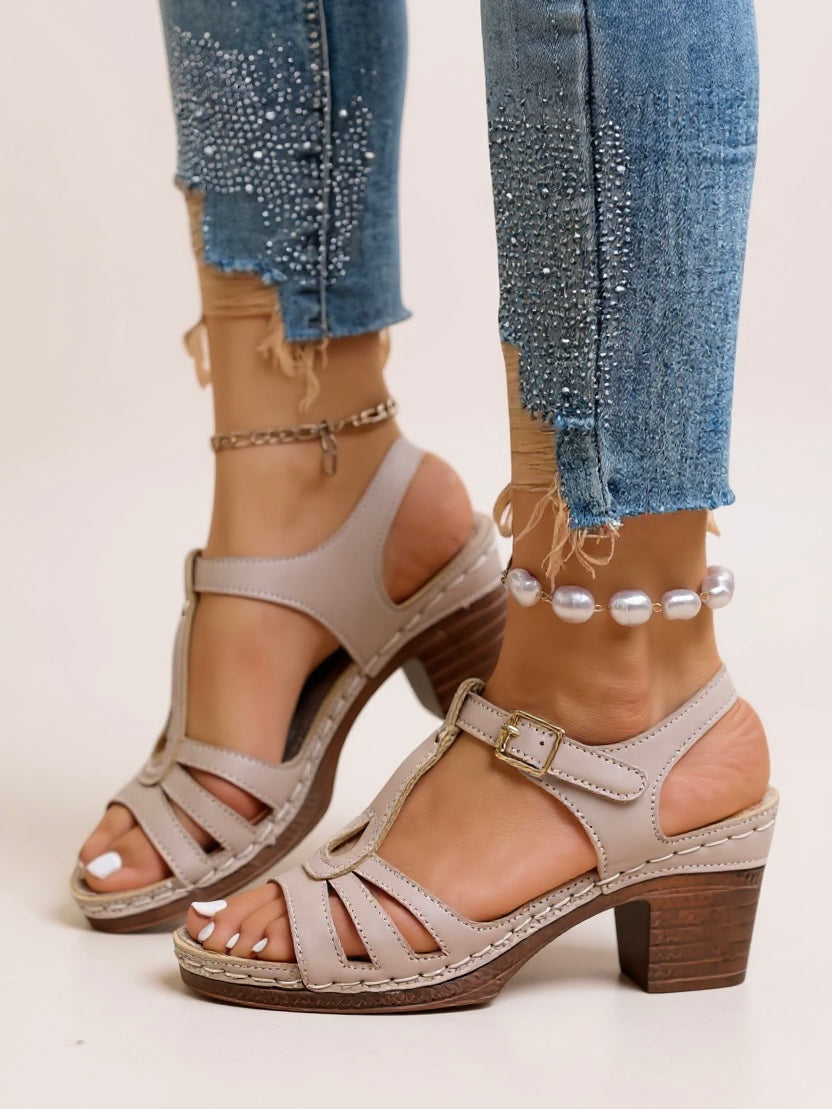 Sandali Eleganti con Tacco Largo per Donne - Comfort e Stile Quotidiano 7