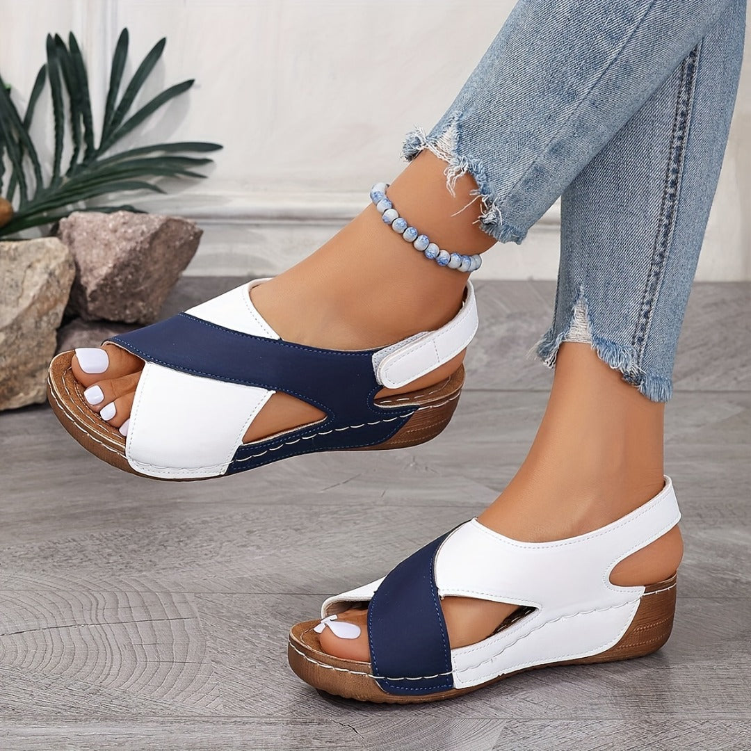 Sandalo Piatto di Supporto Donna | Plantare Stabilizzante & Passo Più Leggero