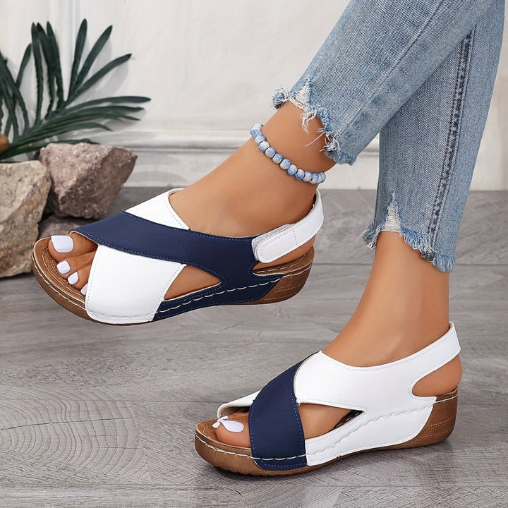 Sandalo Piatto di Supporto Donna | Plantare Stabilizzante & Passo Più Leggero