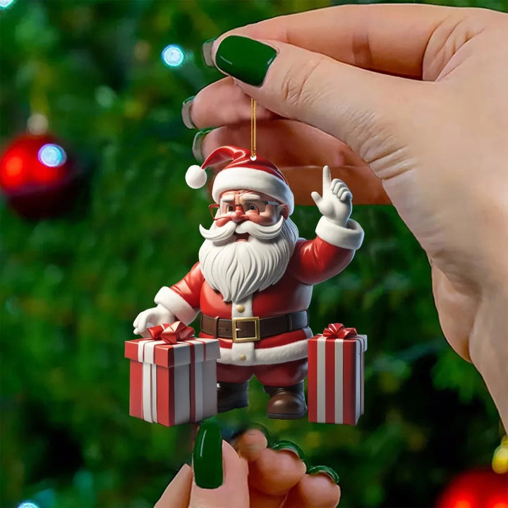 Decorazioni Sospese Mini Babbo Natale Natale - Vesarelli