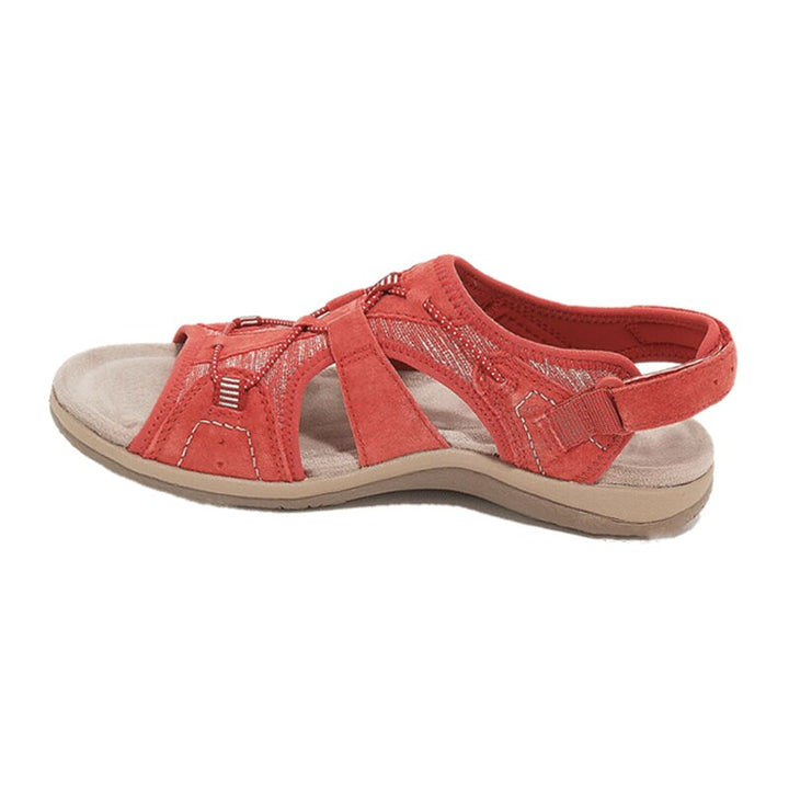 Sara | Sandalo da Donna Sportivo Cutout Velcro Piatto 12