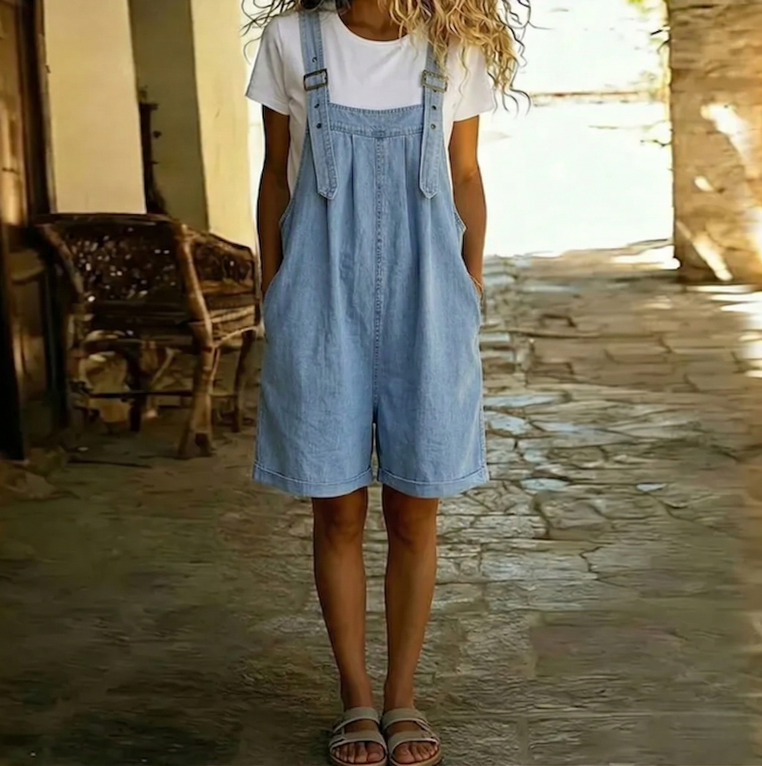 Salopette Donna Denim Vintage Elegante - Vesarelli