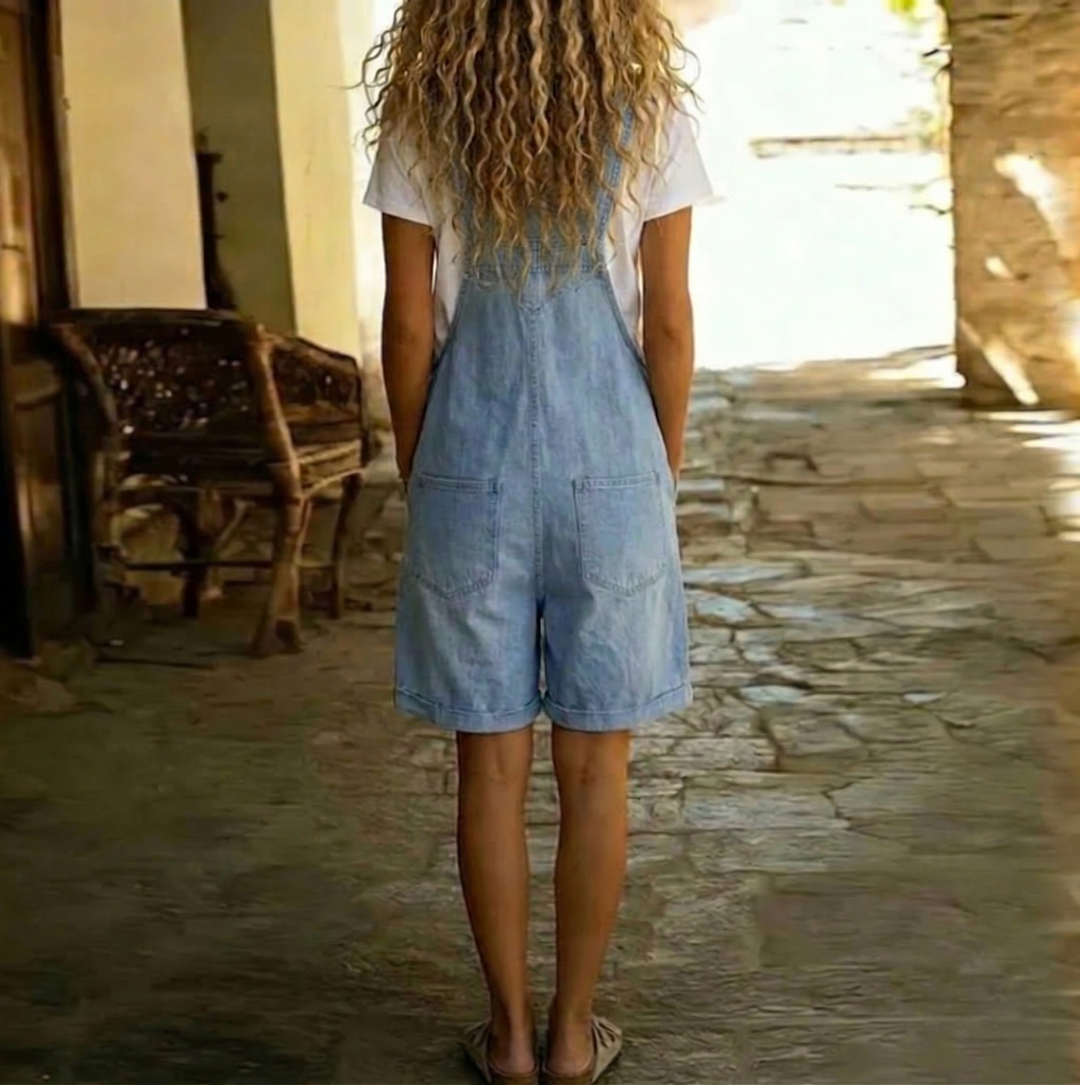Sarina | Elegante Salopette Donna in Denim Morbido e Vintage 2