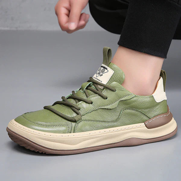 Savero | Sneakers Uomo In Pelle Con Lacci 5