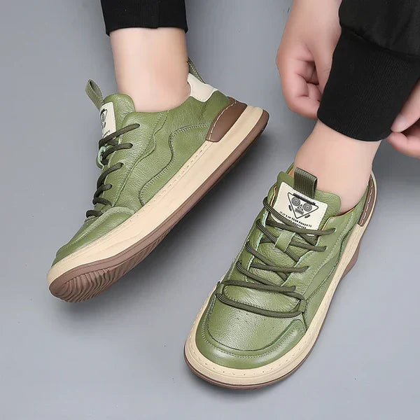 Savero | Sneakers Uomo In Pelle Con Lacci 7