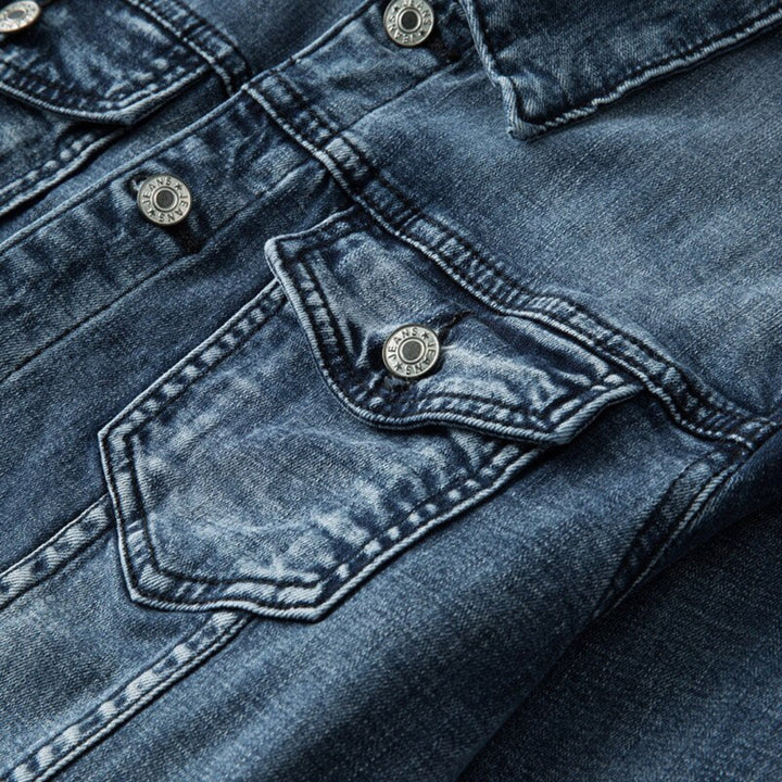 Giacca Uomo Button Down Maniche Lunghe Cotone