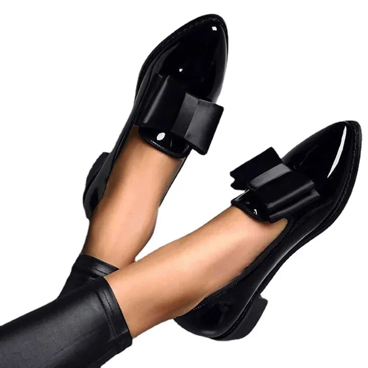 Scarpe Ballerina Donna in Tessuto con Fiocco Decorativo