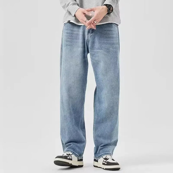 Jeans Uomo Larghi Stile Retrò Casual