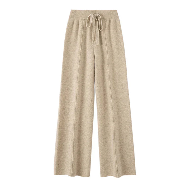Pantaloni Uomo in Lana Merino Vita Alta Taglio Ampio