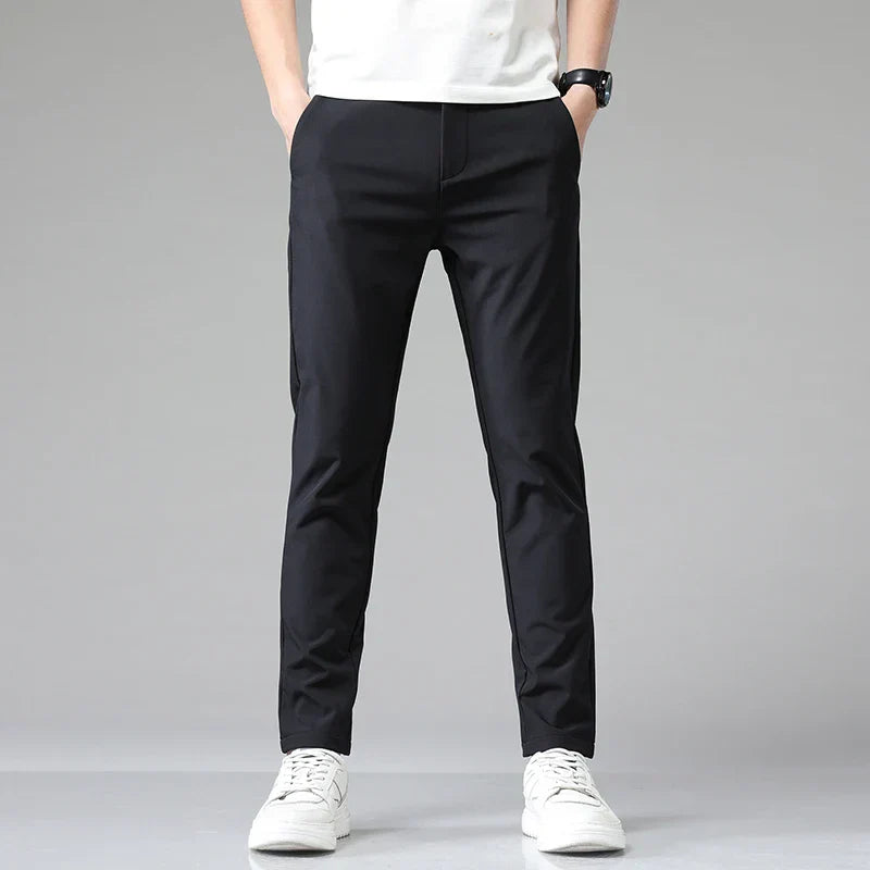 Pantaloni Uomo Eleganti Elasticizzati Slim Fit