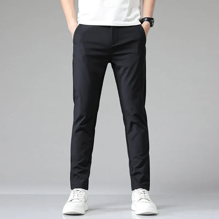 Pantaloni Uomo Eleganti Elasticizzati Slim Fit