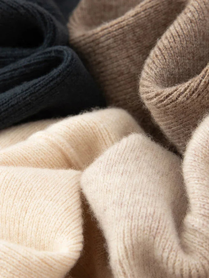 Pantaloni Uomo in Lana Merino Vita Alta Taglio Ampio