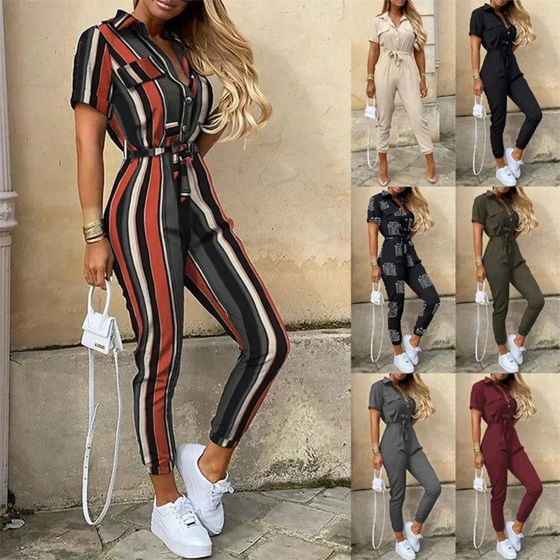 Tuta Estiva Donna con Colletto Elegante Vestibilità Comoda - Vesarelli