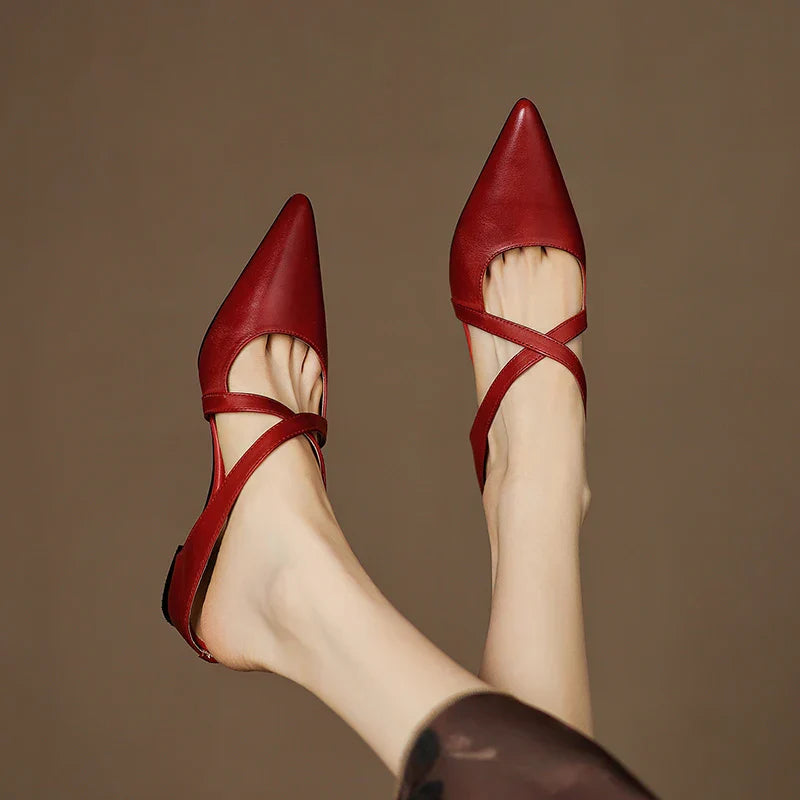 Ballerine Donna con Cinturino Incrociato Stile Moderno