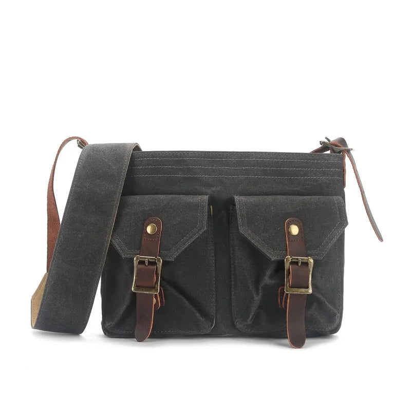 Borsa a Tracolla Uomo Robusta in Materiale Resistente Elegante - Vesarelli