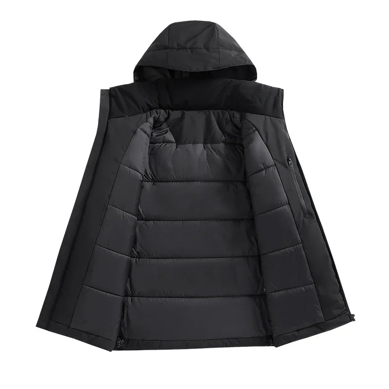 Giacca Softshell Uomo Casual con Cappuccio Slim Fit